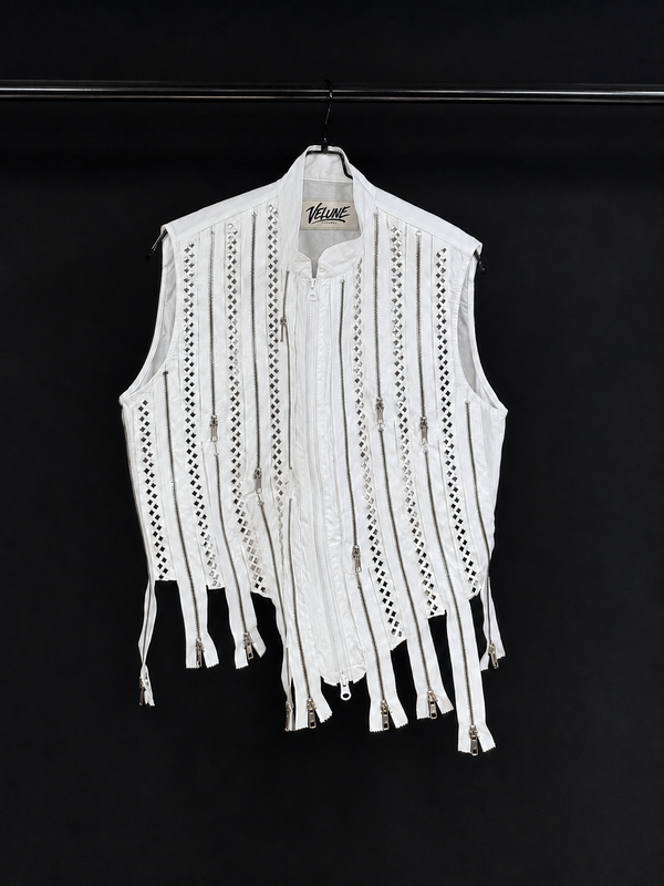 Fringe Signal Zip Vest