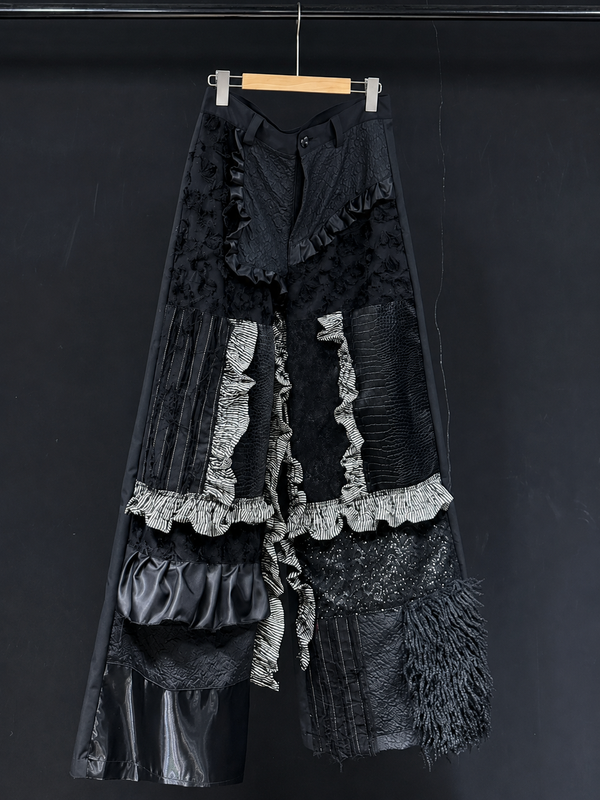 Noir Rift Ruched Trousers