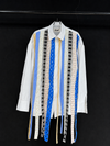 Deconstructed Stripe Panel Shirt