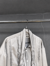Ash Ribbon Pleated Shirt