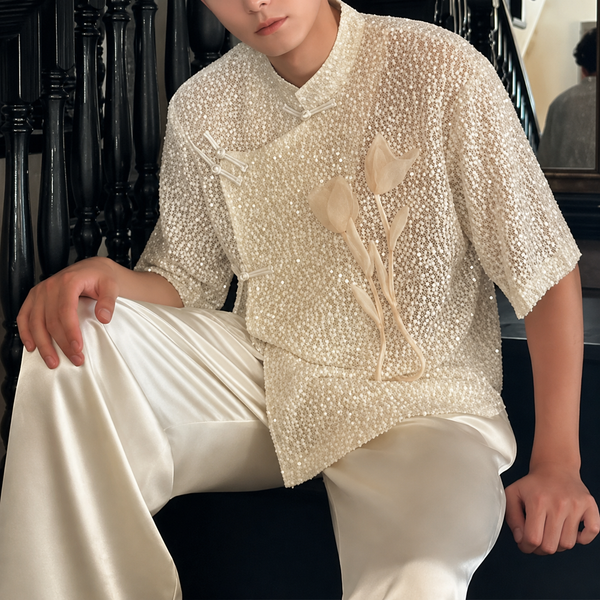 Nomad Texture Patchwork Shirt
