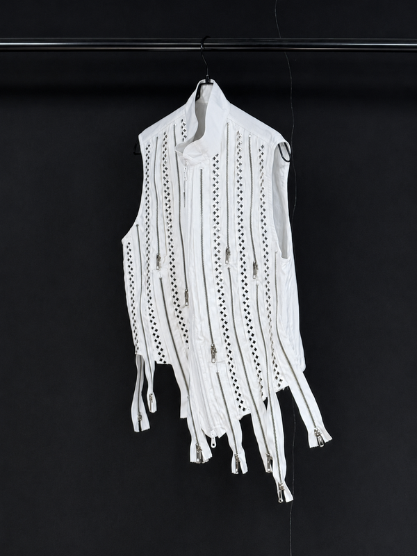 Fringe Signal Zip Vest