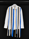 Deconstructed Stripe Panel Shirt