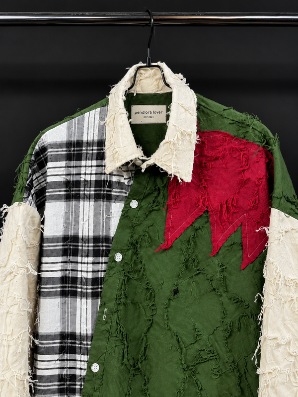 Nomad Texture Patchwork Shirt