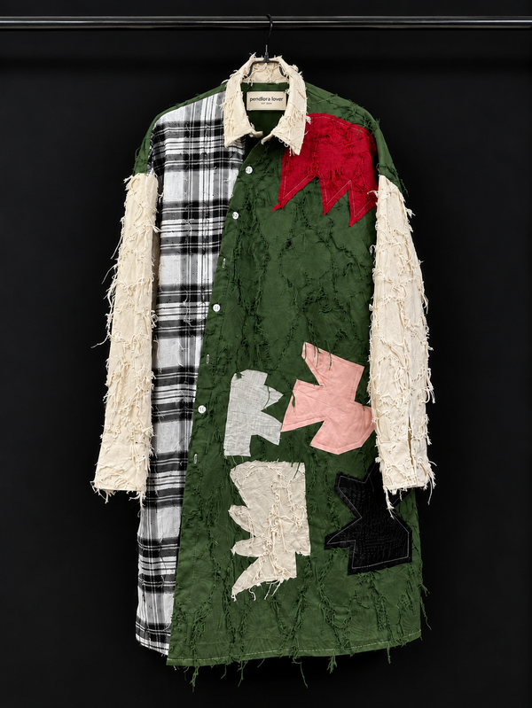 Nomad Texture Patchwork Shirt