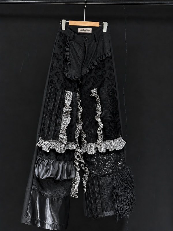 Noir Rift Ruched Trousers