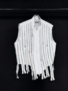 Fringe Signal Zip Vest