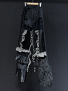 Noir Rift Ruched Trousers