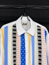 Deconstructed Stripe Panel Shirt