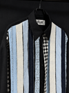 Midnight Stripe Splice Shirt