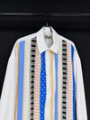Deconstructed Stripe Panel Shirt