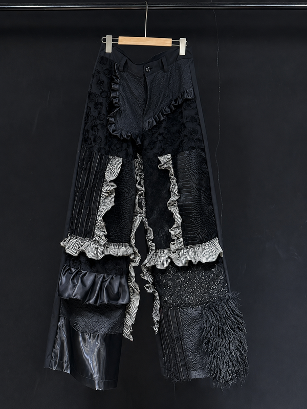 Noir Rift Ruched Trousers
