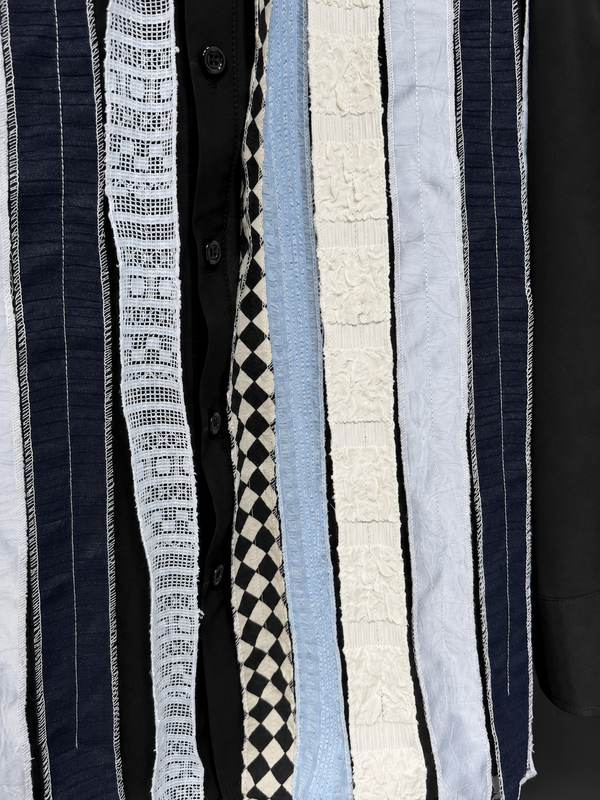 Midnight Stripe Splice Shirt